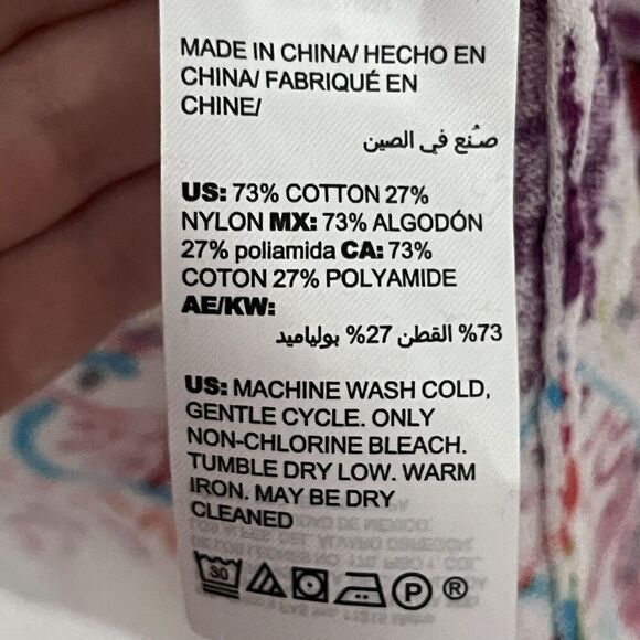 Chico’s Womens Lightweight Cardigan Sweater Size 2 (L) Open Paisley Colorful - Picture 7 of 7